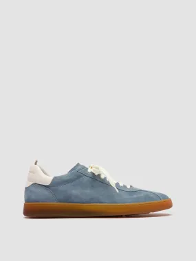 HALO 001 - Blue Leather and Suede Sneakers,Men