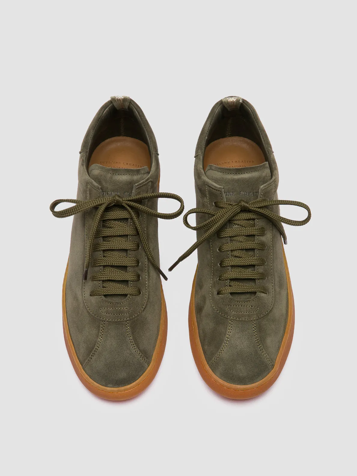 HALO 001 - Green Suede Sneakers,Men