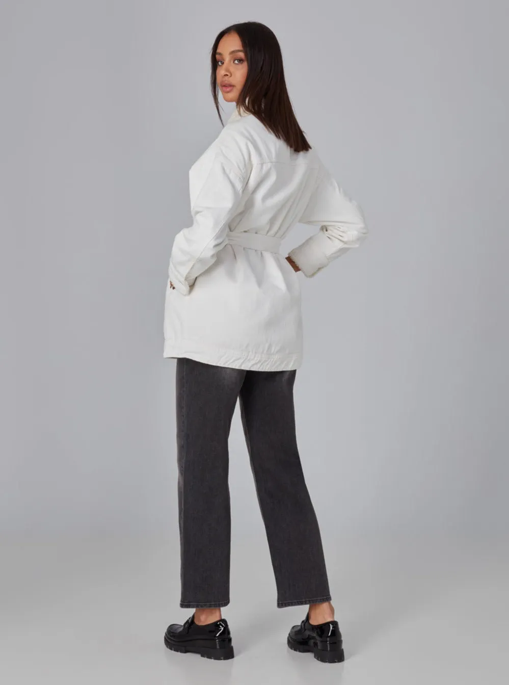 HAYDEN-SIVRY Jacket - Sherpa Ivory,Women