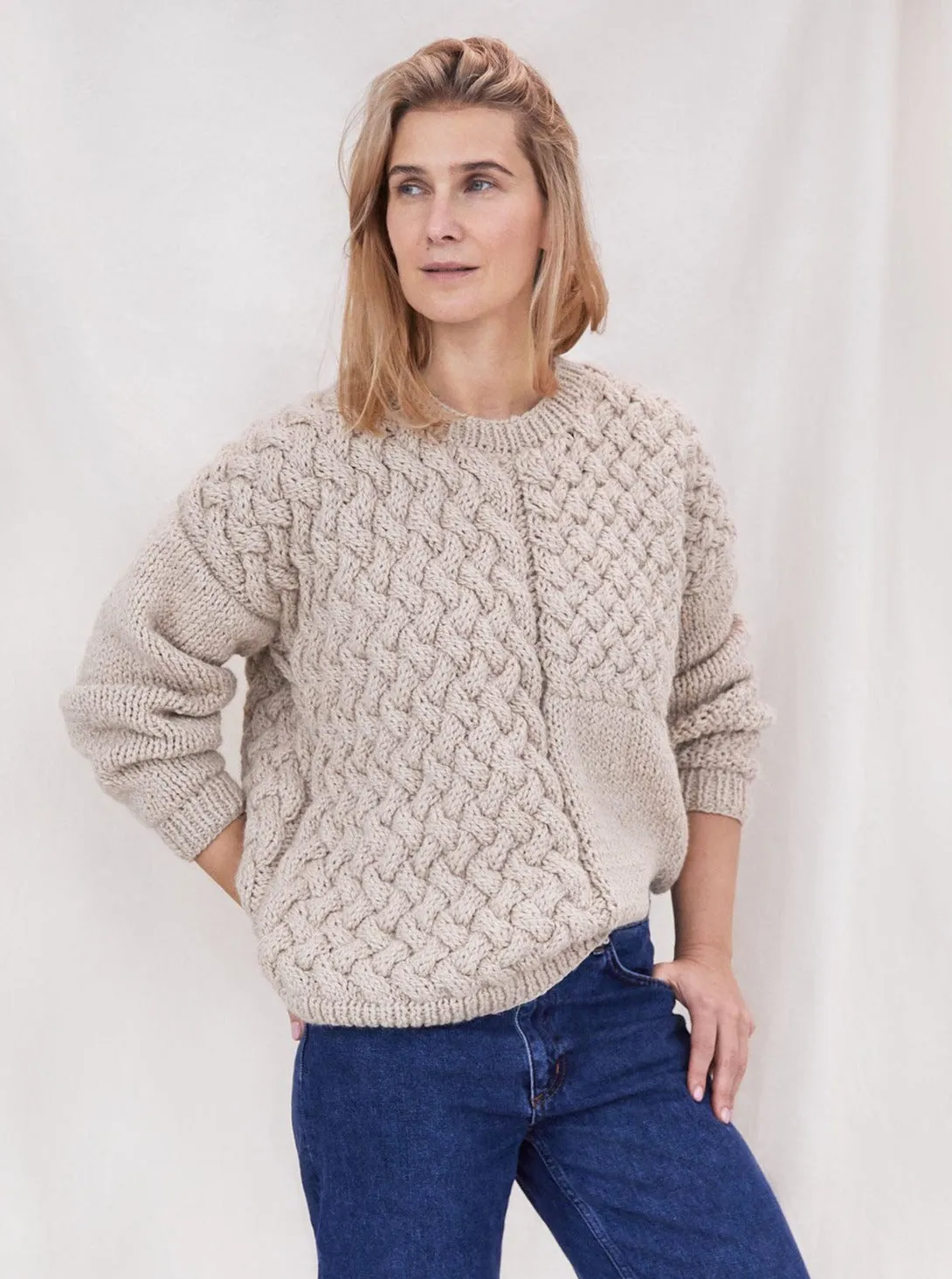Heartbreaker Sweater - Beige,Women Sweaters