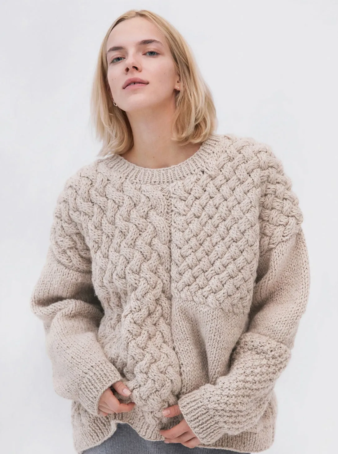 Heartbreaker Sweater - Beige,Women Sweaters