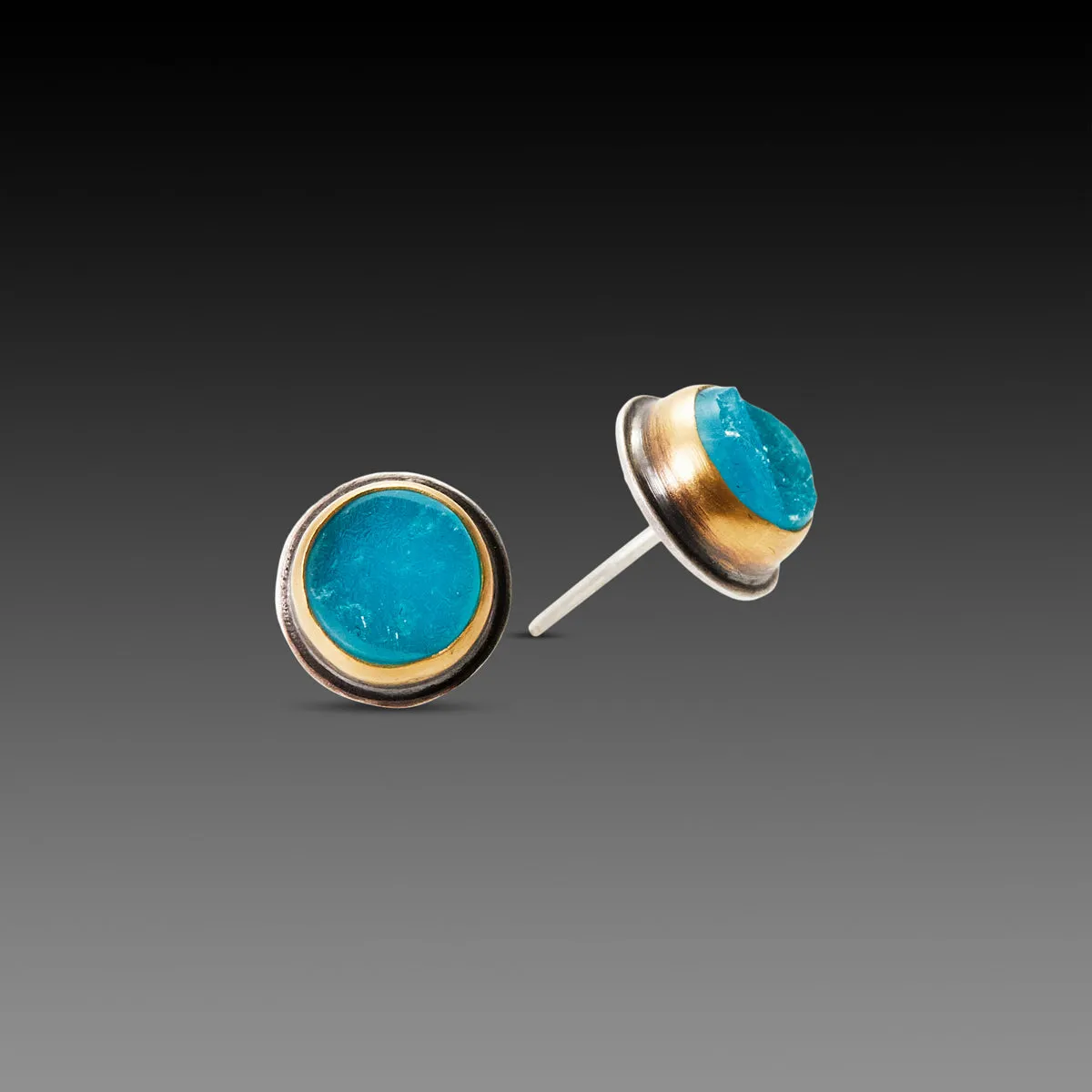 Hemimorphite Druzy Stud Earrings,Jewelry Delicate & Elegant