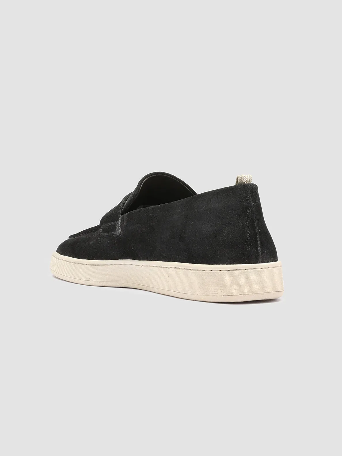 HERBIE 001 - Black Suede Penny Loafers,Men