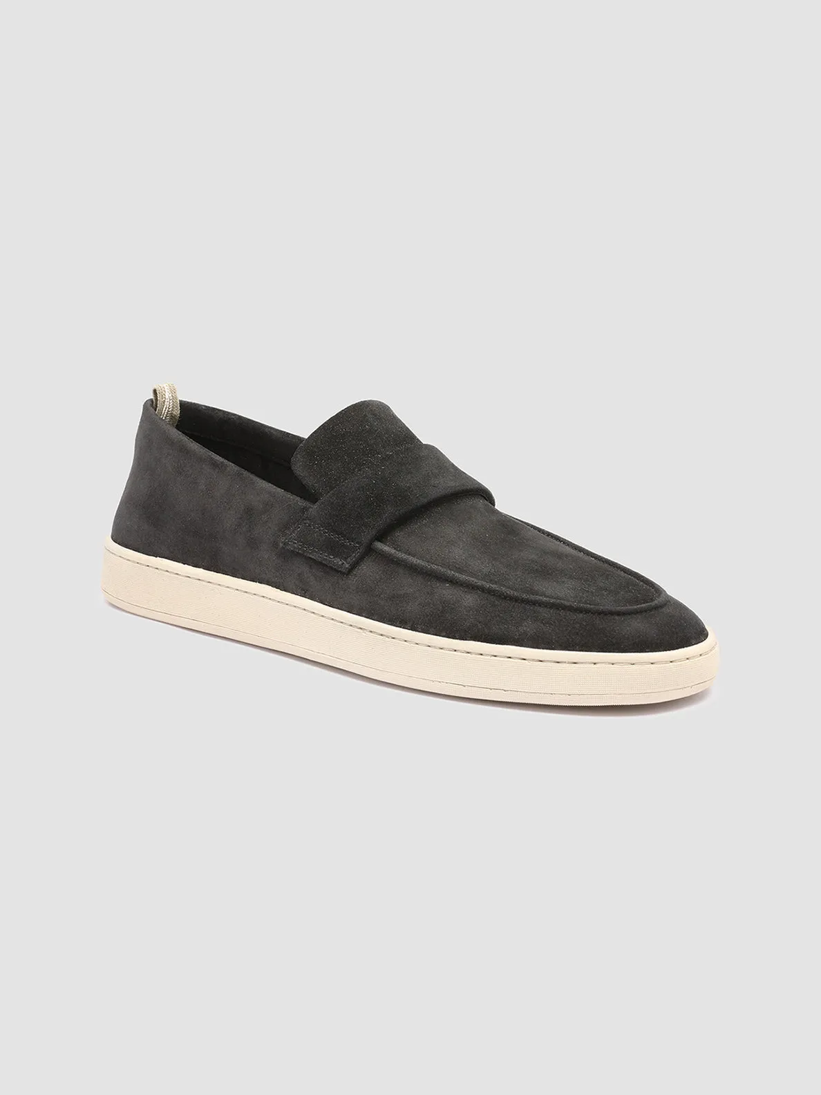 HERBIE 001 - Black Suede Penny Loafers,Men