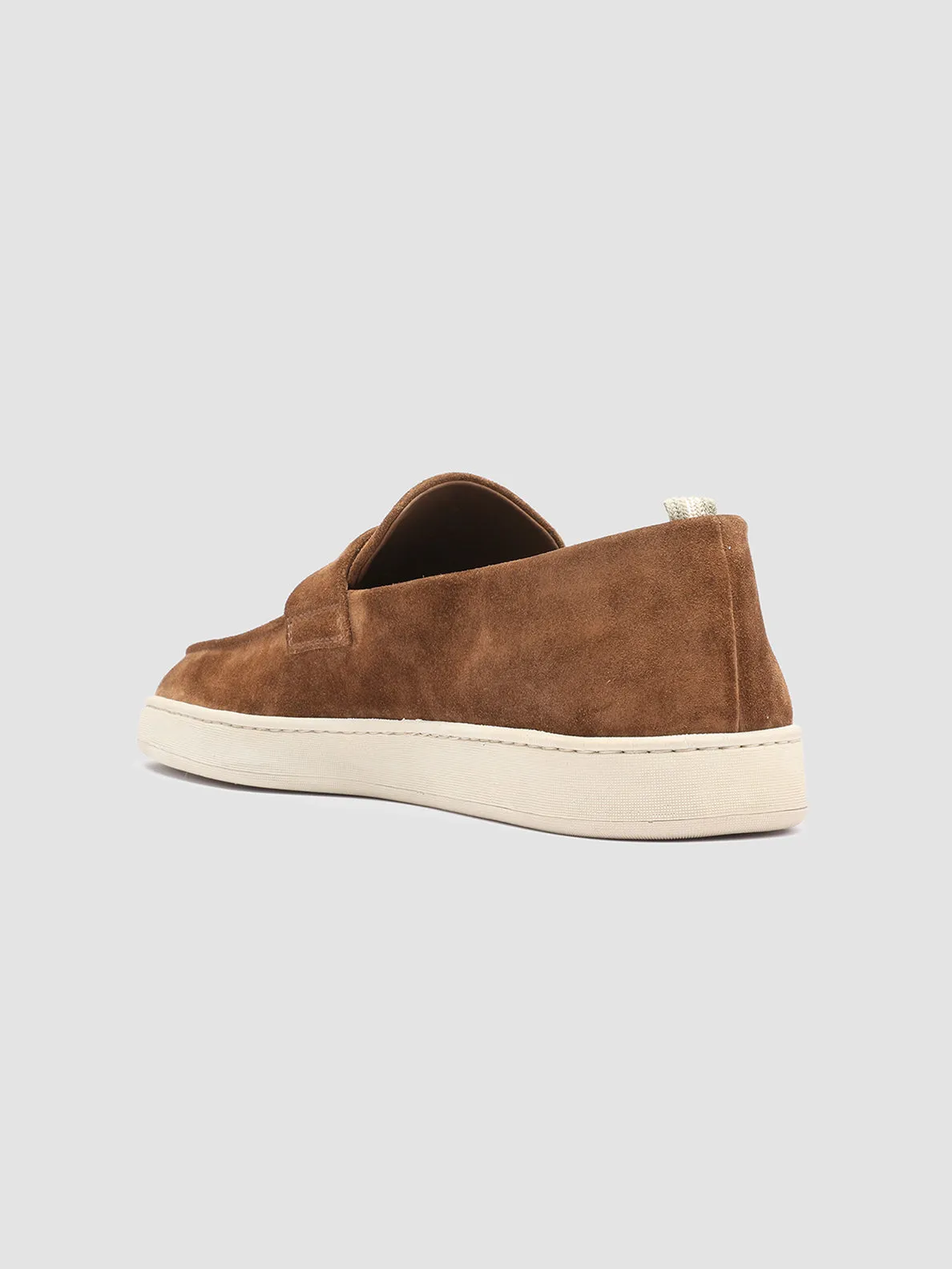 HERBIE 001 - Brown Suede Penny Loafers,Men