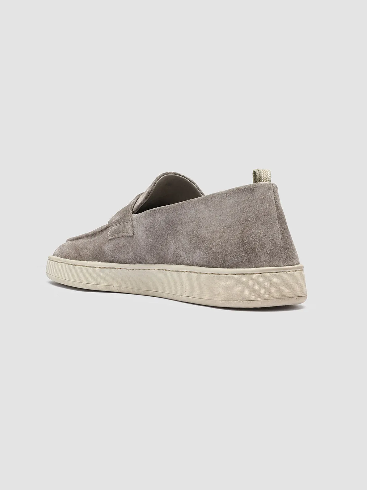 HERBIE 001 - Taupe Suede Penny Loafers,Men