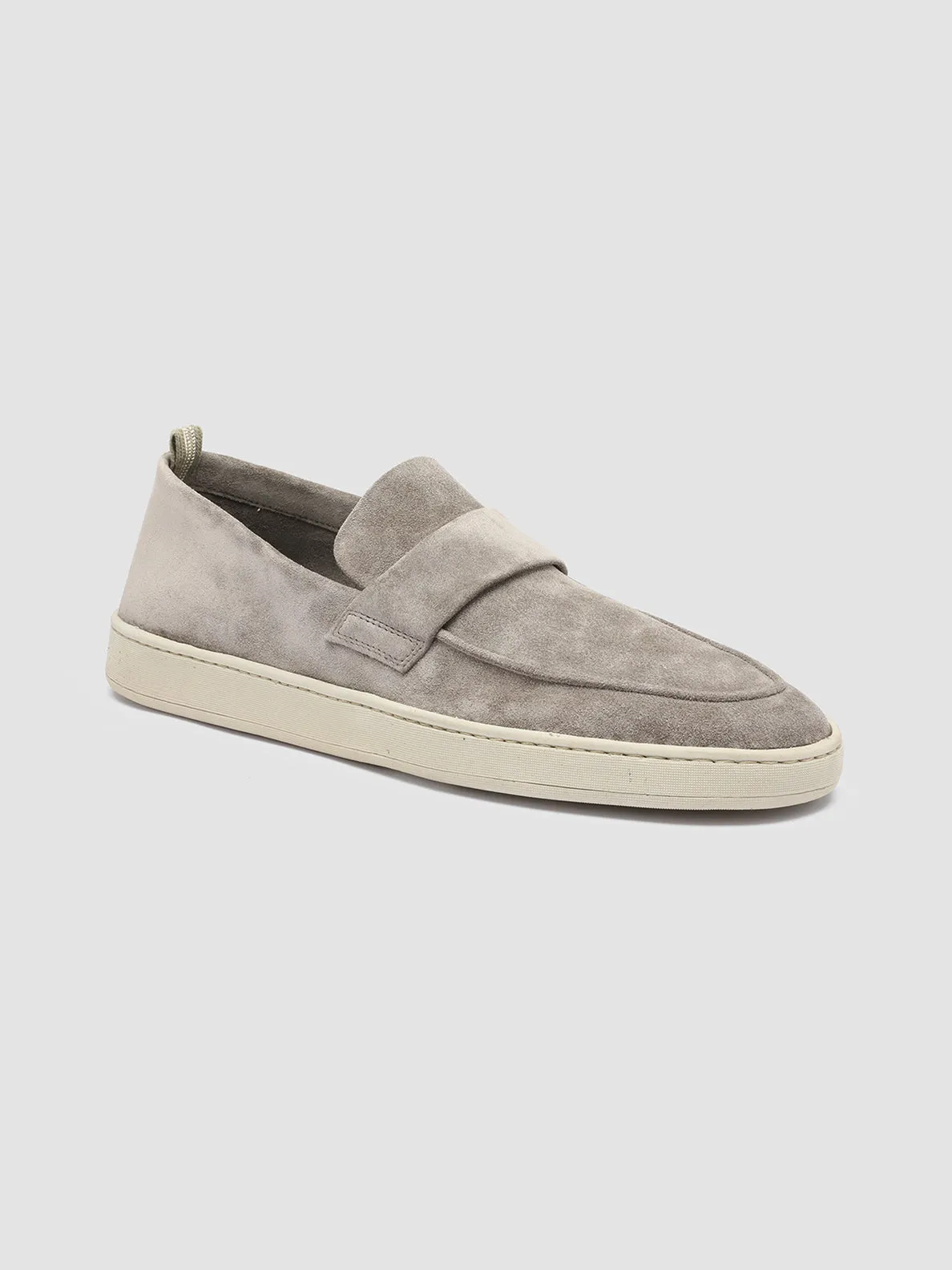 HERBIE 001 - Taupe Suede Penny Loafers,Men