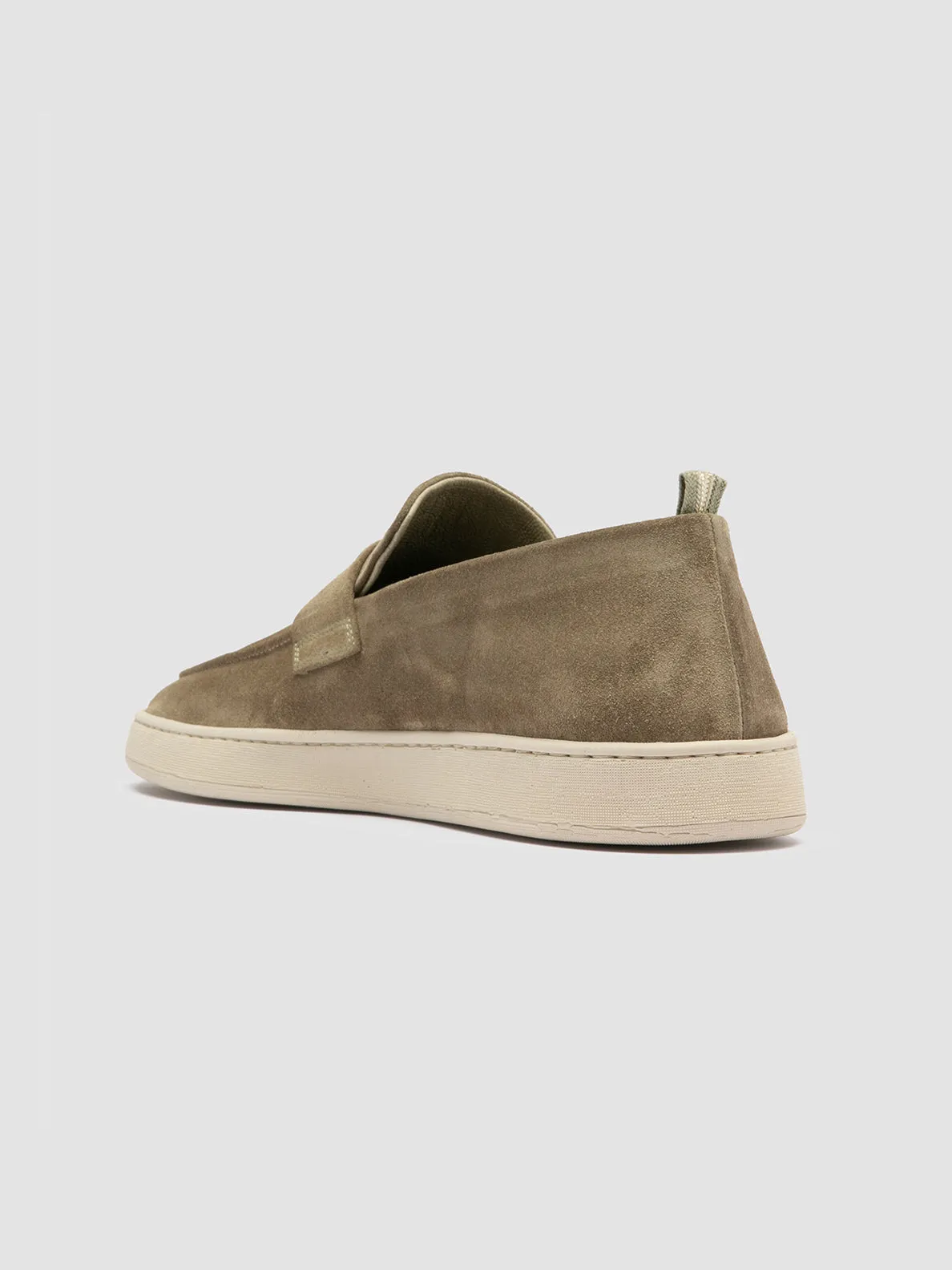 HERBIE 001 - Taupe Suede Penny Loafers,Men
