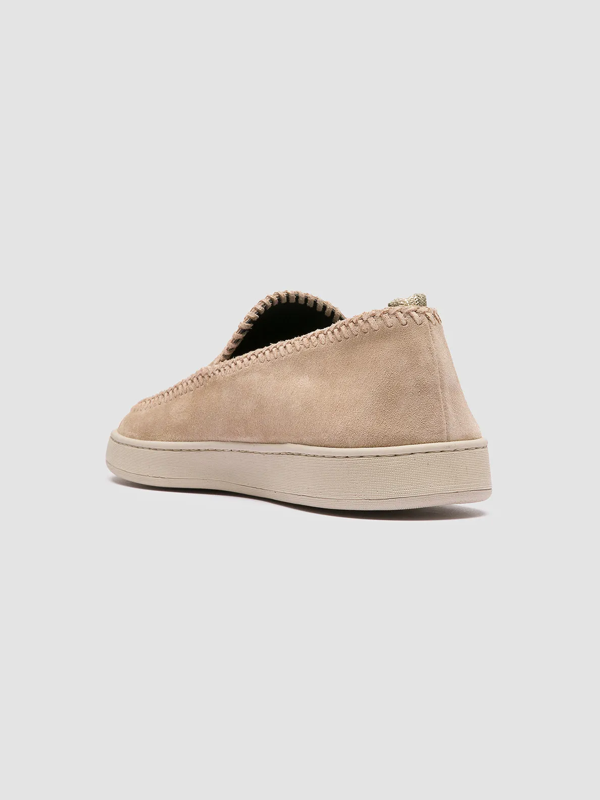 HERBIE 011 - Beige Suede Penny Loafers,Men