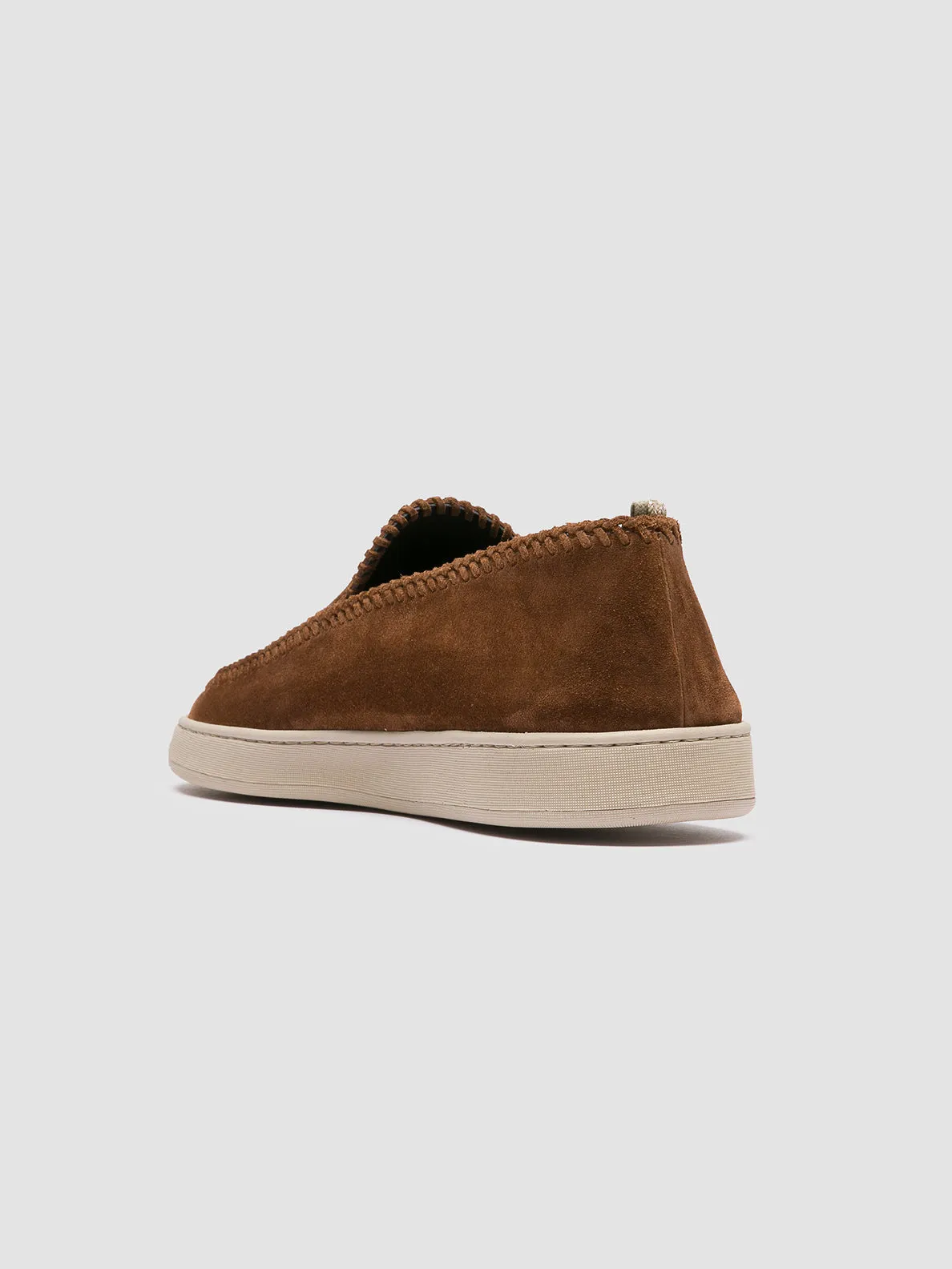 HERBIE 011 - Brown Suede Penny Loafers,Men