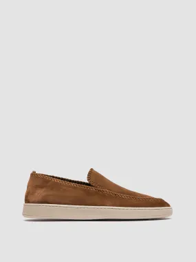 HERBIE 011 - Brown Suede Penny Loafers,Men