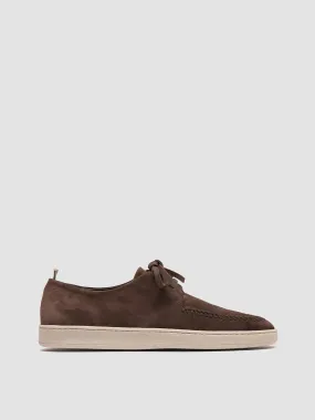 HERBIE 012 - Brown Suede Derby Shoes,Men