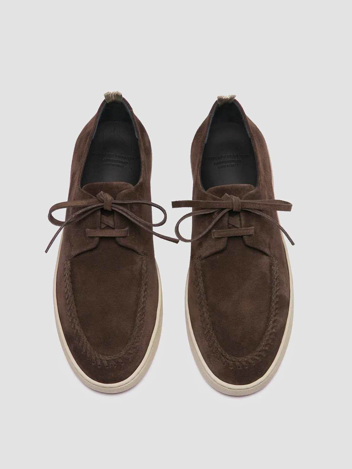 HERBIE 012 - Brown Suede Derby Shoes,Men