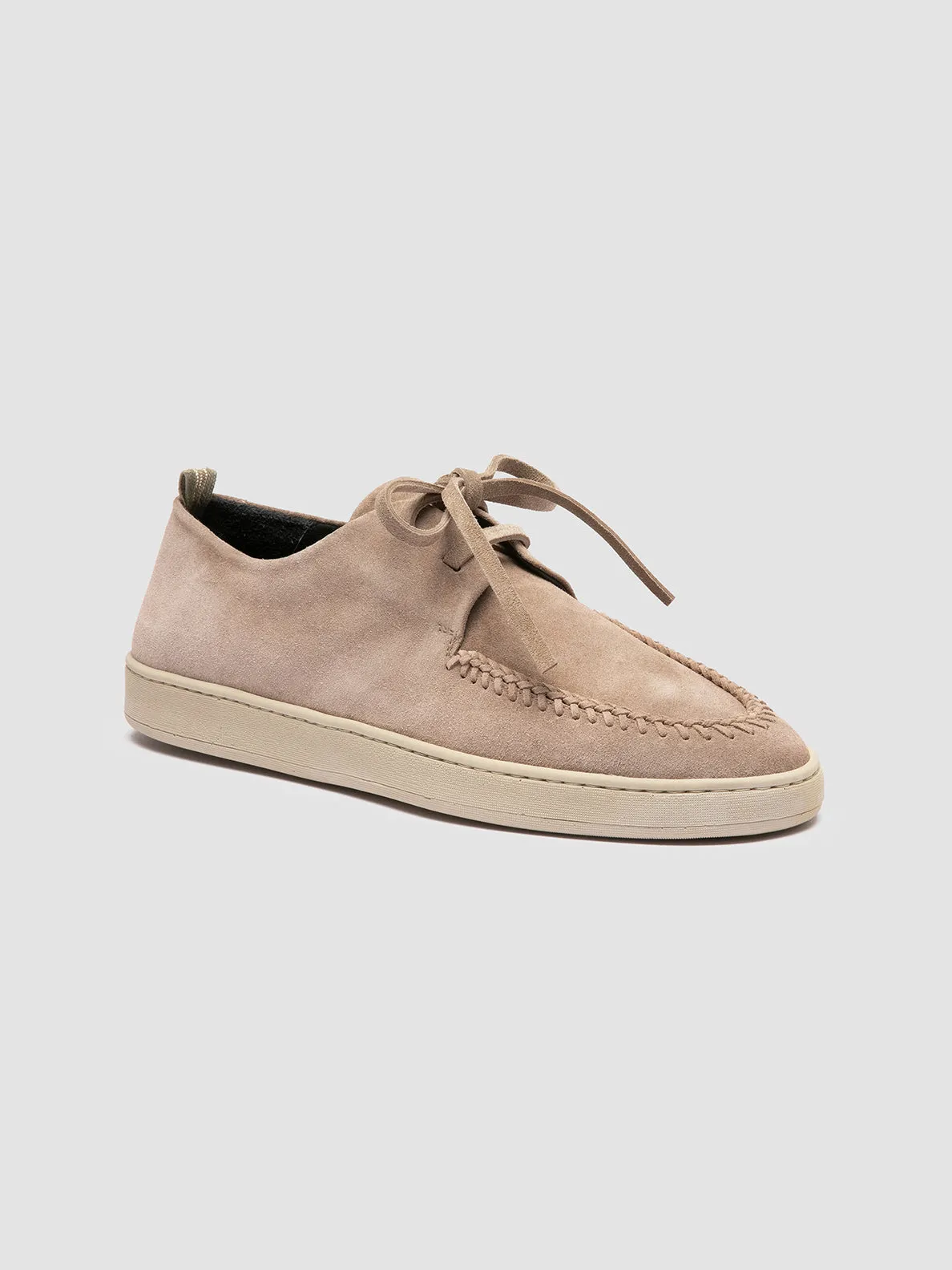 HERBIE 012 - Taupe Suede Derby Shoes,Men