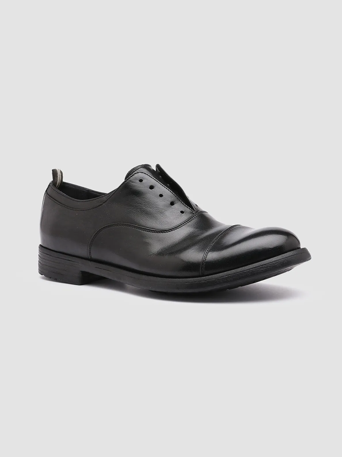 HIVE 004 - Black Leather Oxford Shoes,Men Derby Shoes