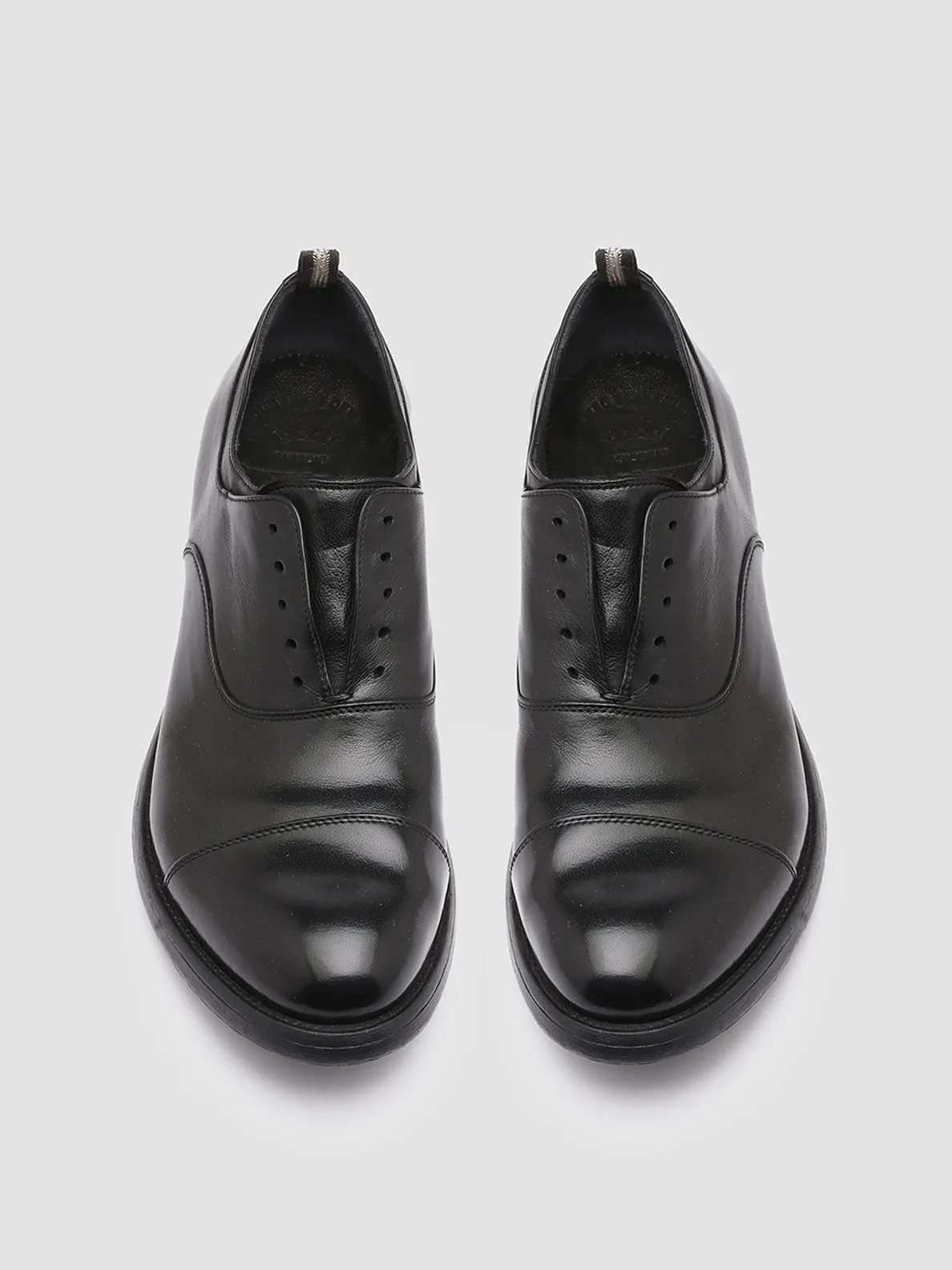 HIVE 004 - Black Leather Oxford Shoes,Men Derby Shoes