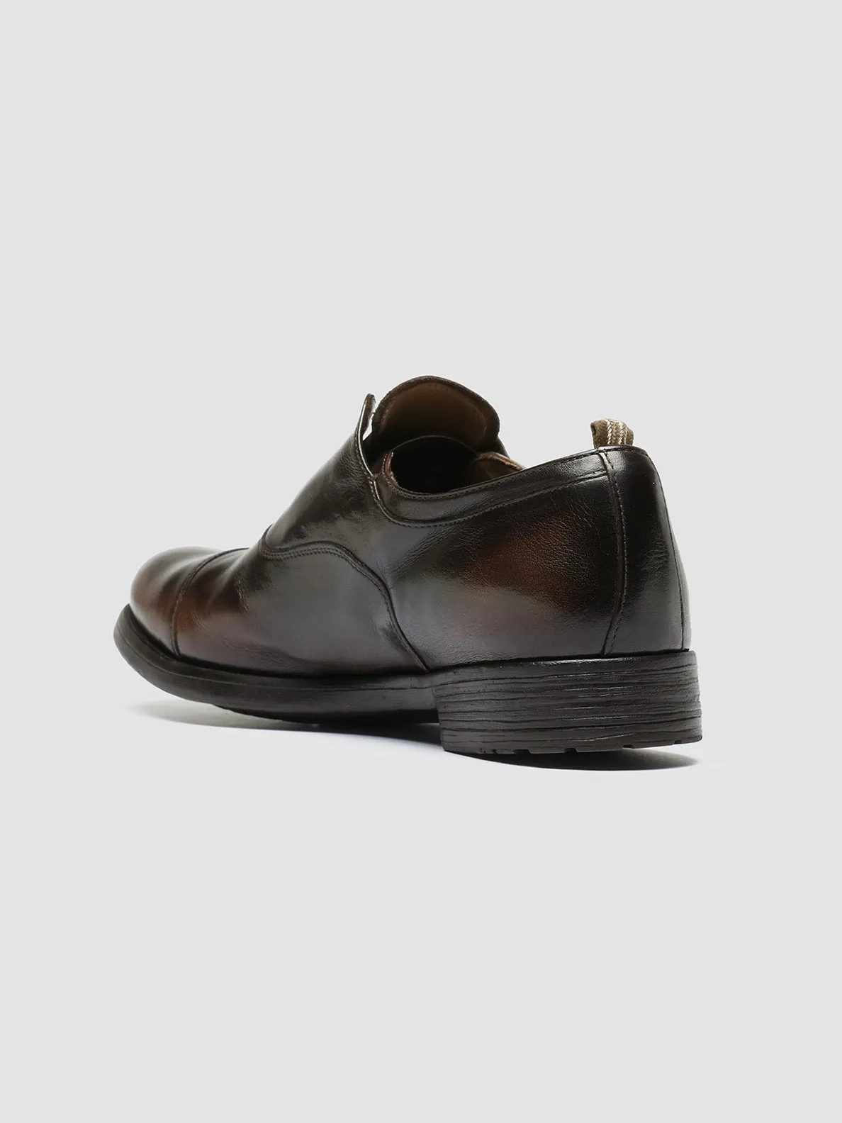 HIVE 004 - Brown Leather Oxford Shoes,Men Derby Shoes