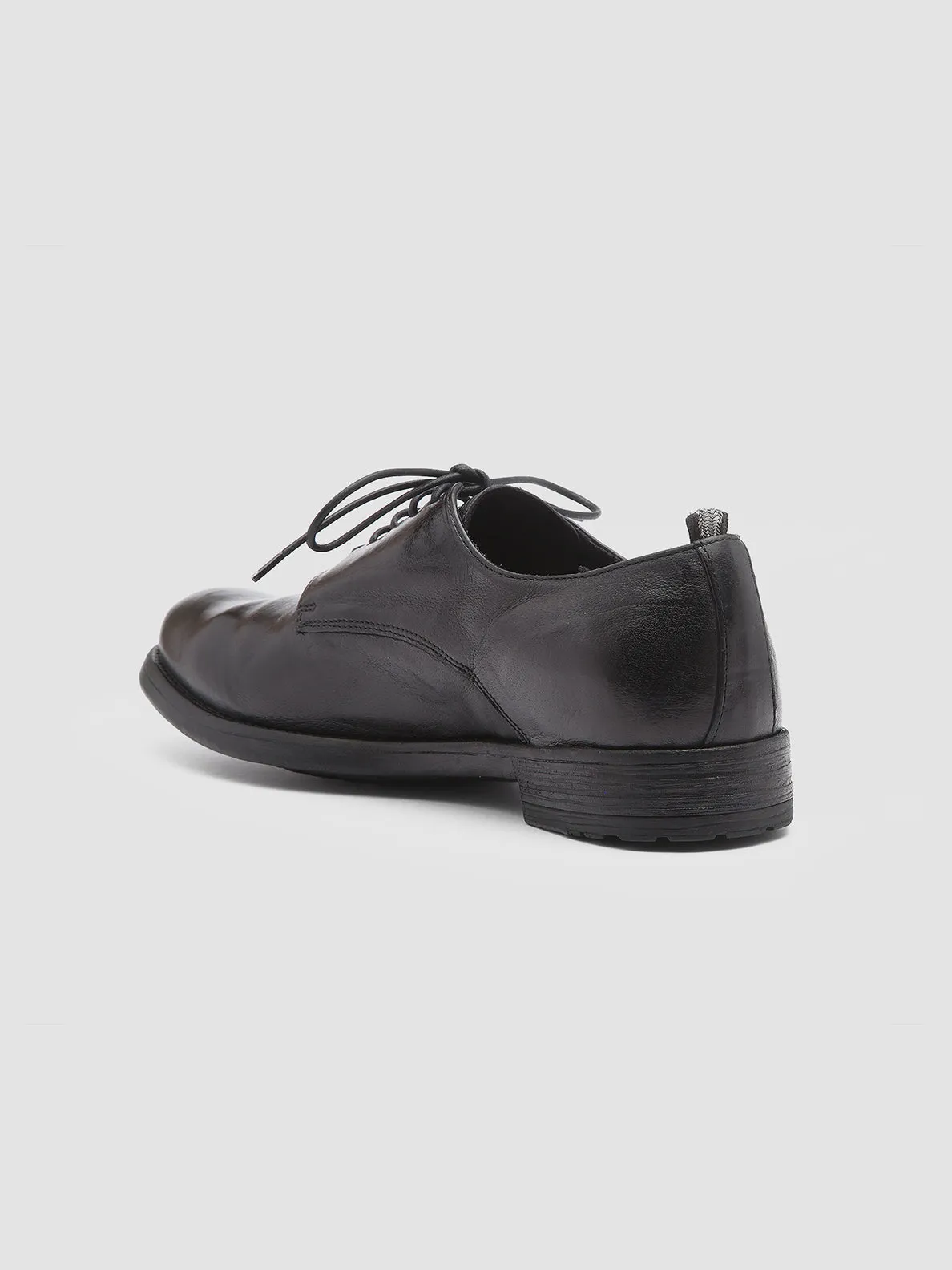 HIVE 008 - Black Leather Derby Shoes,Men Derby Shoes