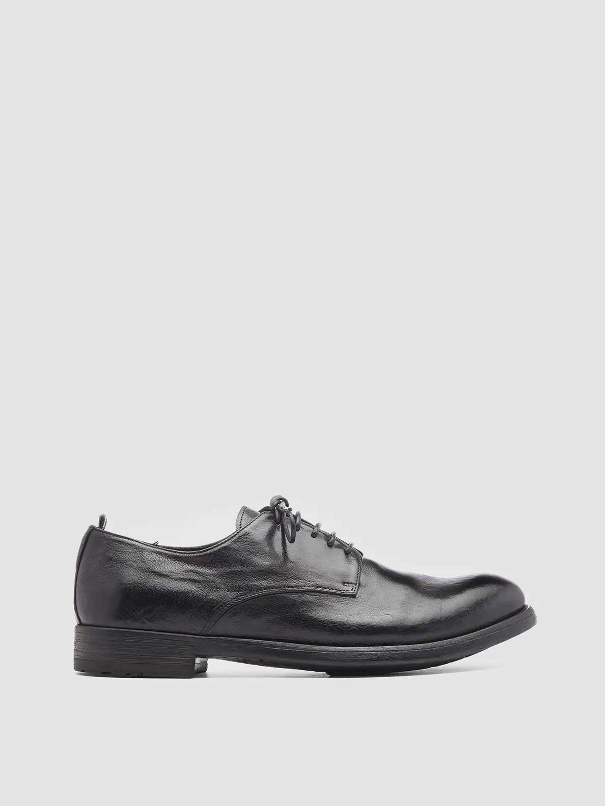 HIVE 008 - Black Leather Derby Shoes,Men Derby Shoes