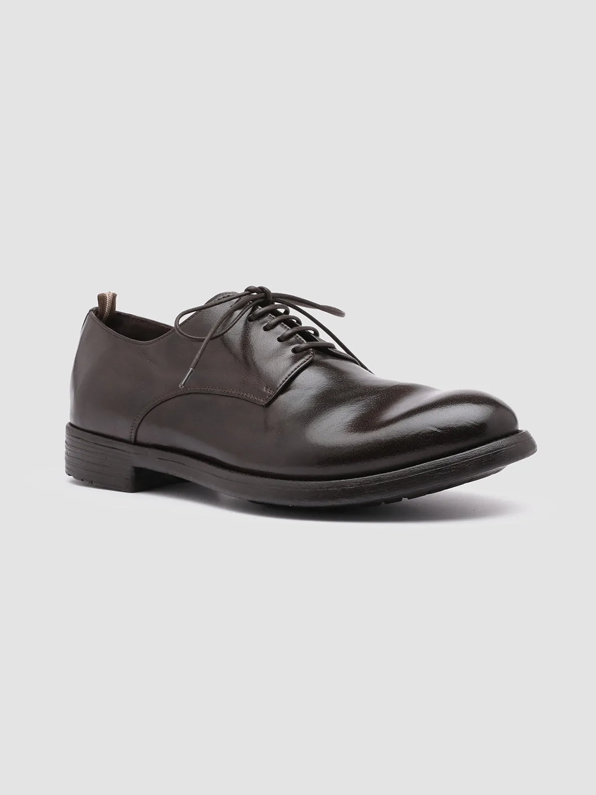 HIVE 008 - Brown Leather Derby Shoes,Men Derby Shoes