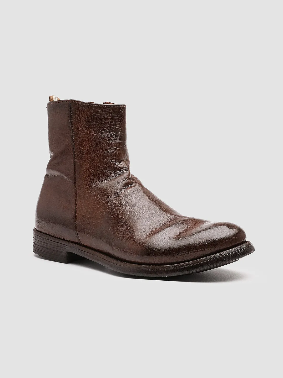 HIVE 010 - Brown Leather Boots,Men Boots