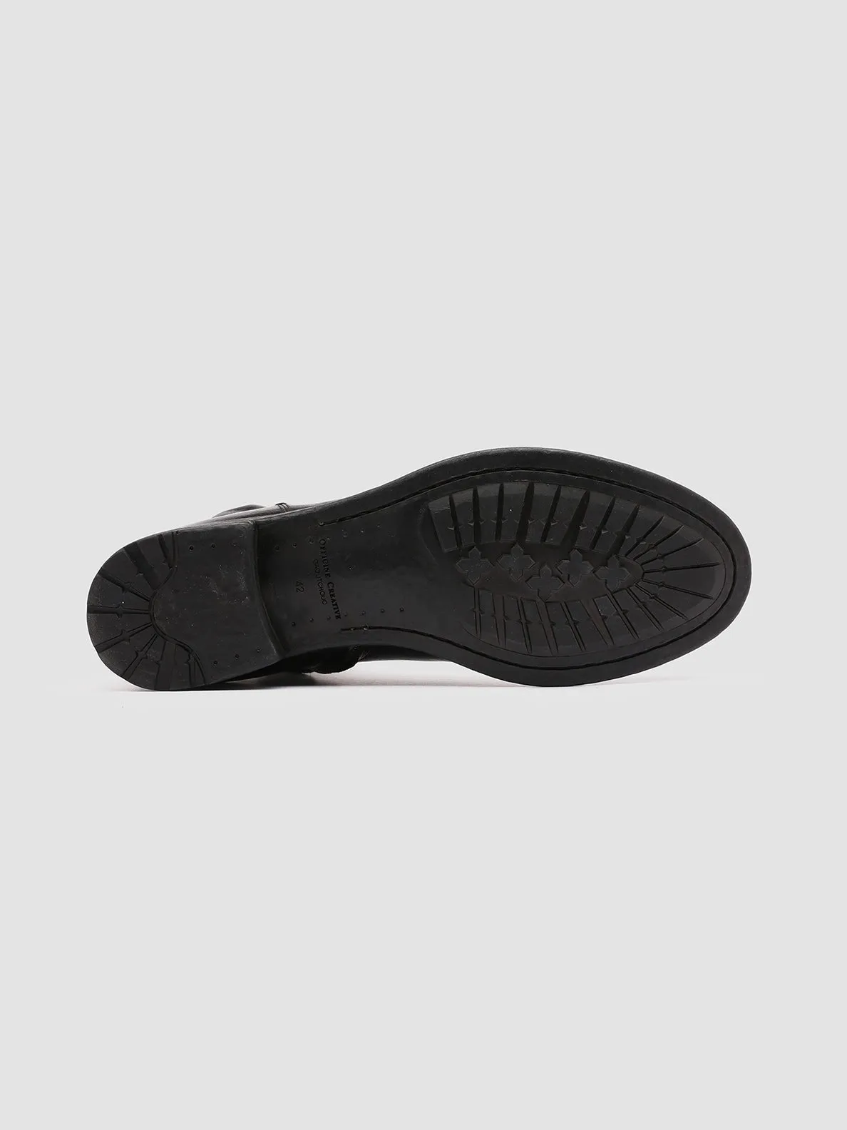 HIVE 036 - Black Leather Ankle Boots,Men Boots