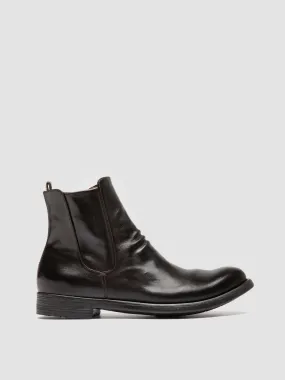 HIVE 036 - Brown Leather Ankle Boots,Men Boots
