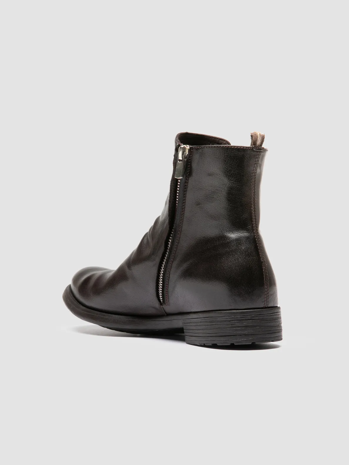 HIVE 036 - Brown Leather Ankle Boots,Men Boots