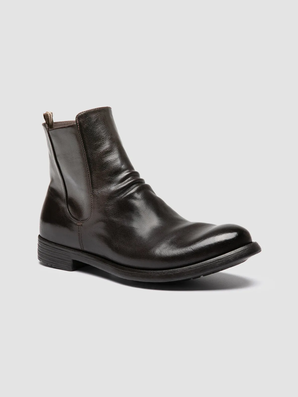 HIVE 036 - Brown Leather Ankle Boots,Men Boots