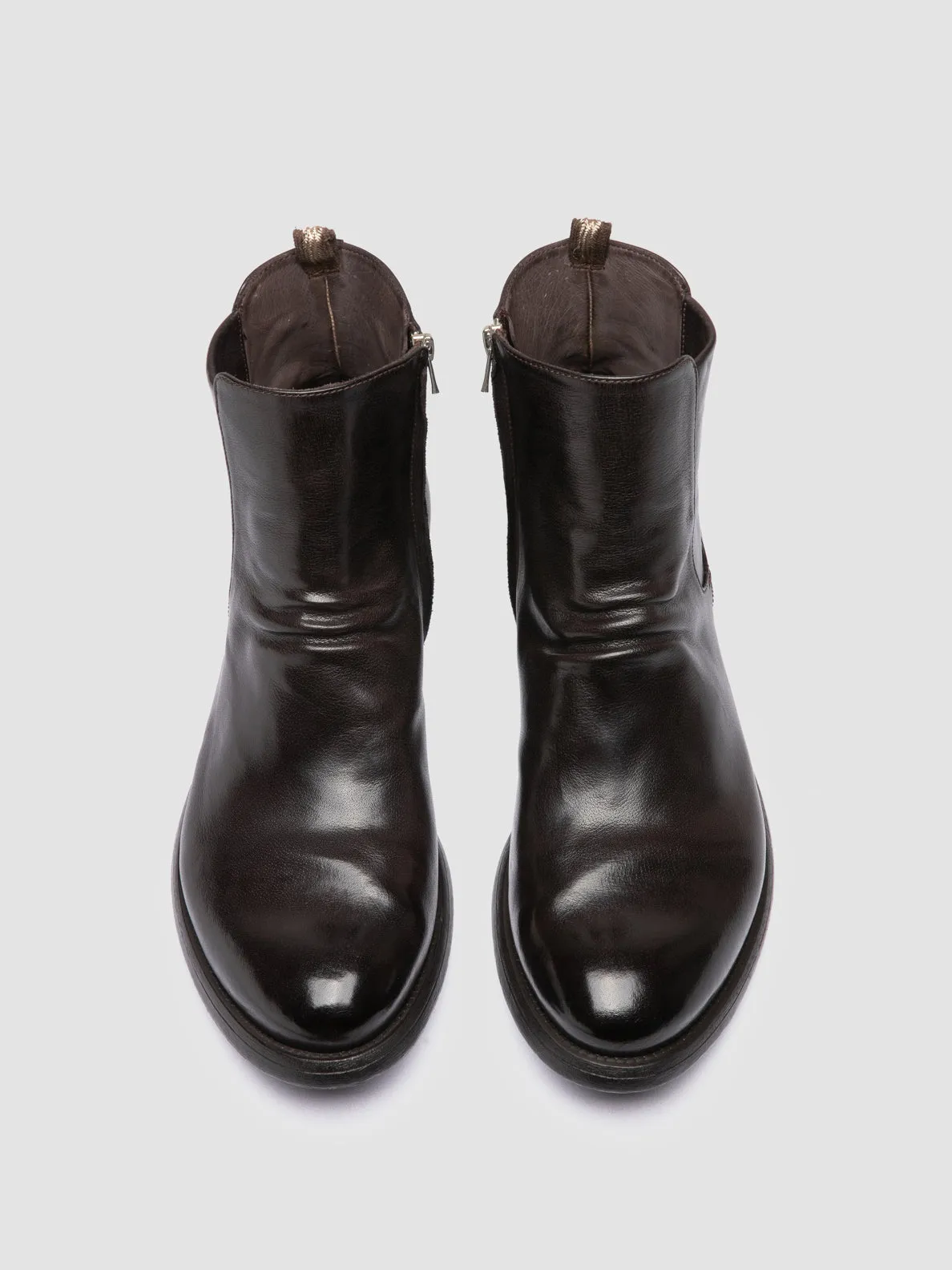 HIVE 036 - Brown Leather Ankle Boots,Men Boots