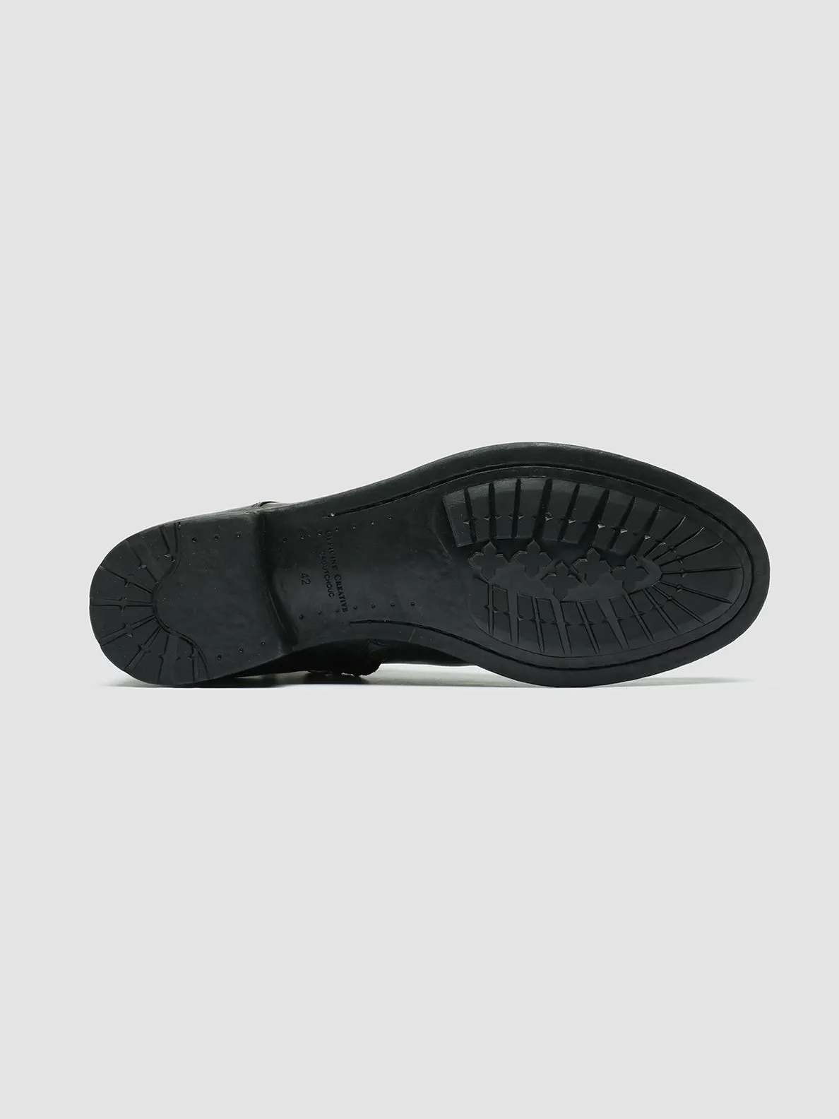HIVE 051 - Black Leather Zip Boots,Men Boots