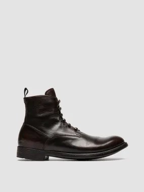 HIVE 051 - Brown Leather Zipped Boots,Men Boots