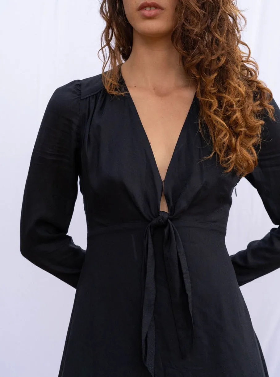 Holly Mini Dress - Noir,Women Dresses