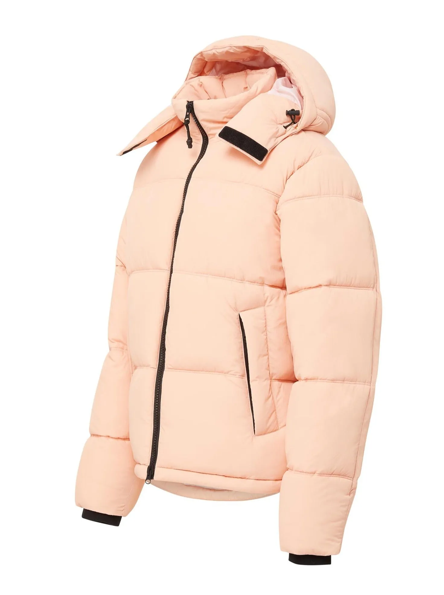 Hooded Puffer - Coral Pink,Women