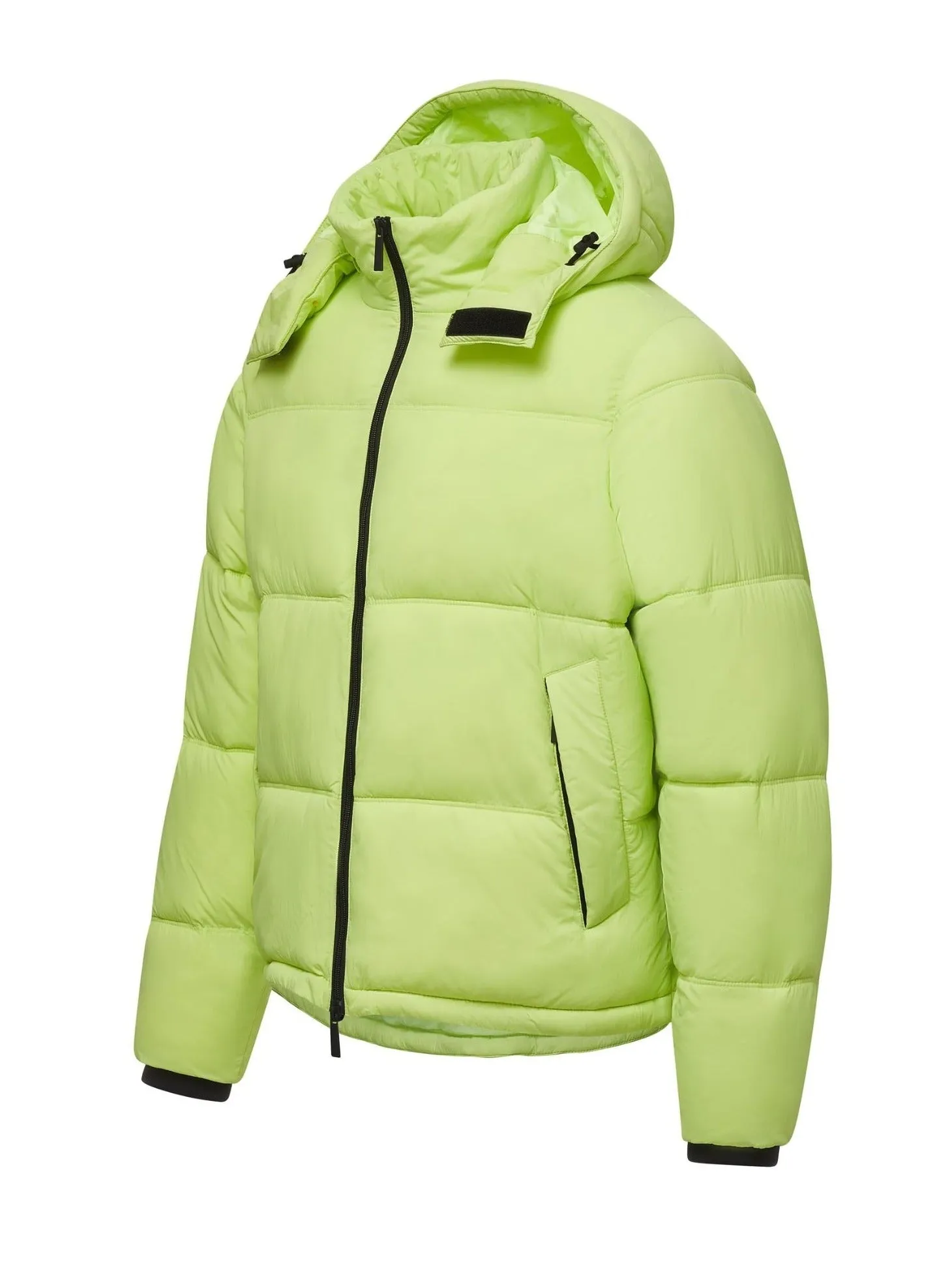 Hooded Puffer - Lime,Women