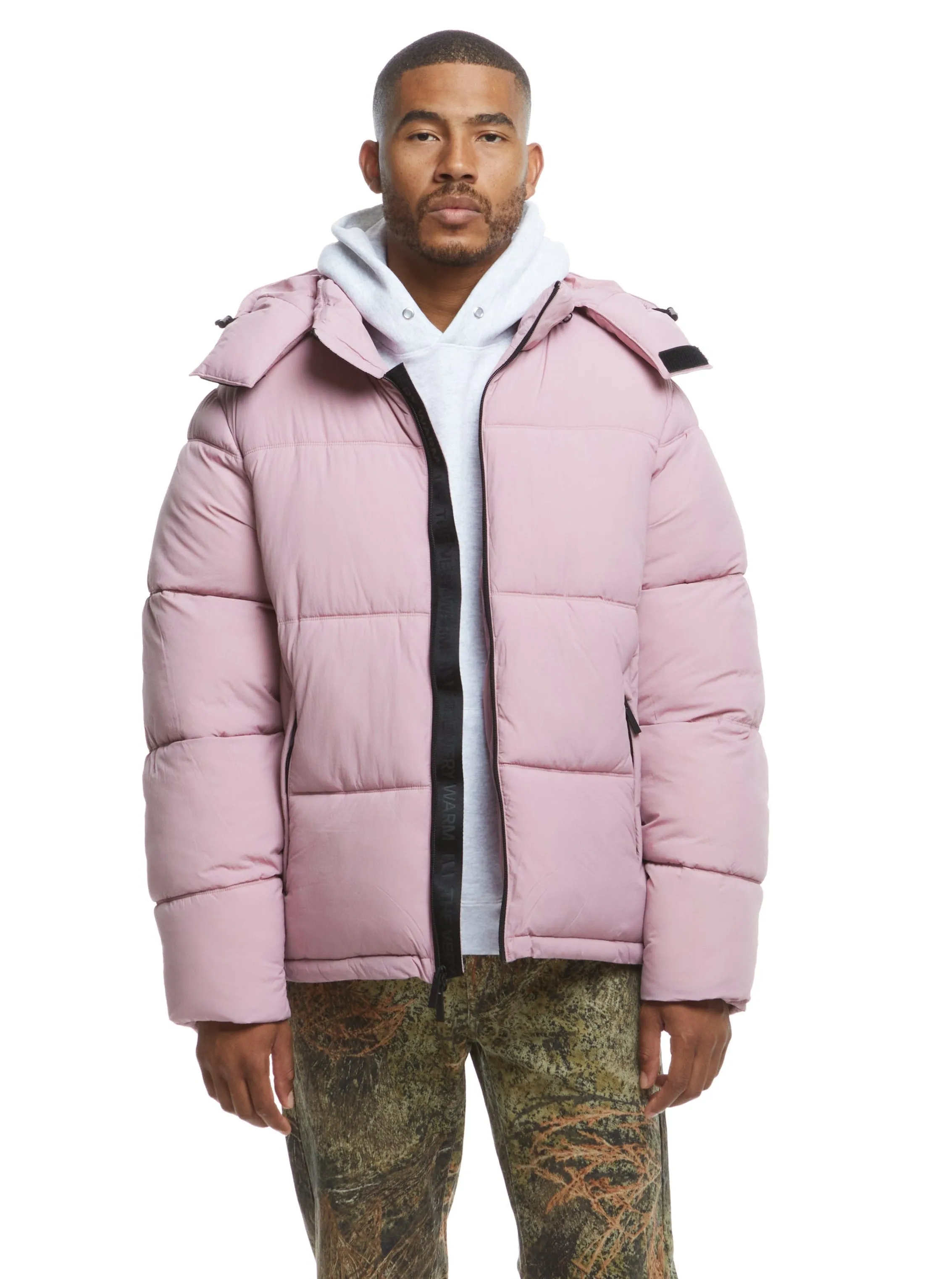 Hooded Puffer - Mauve Shadows,Men