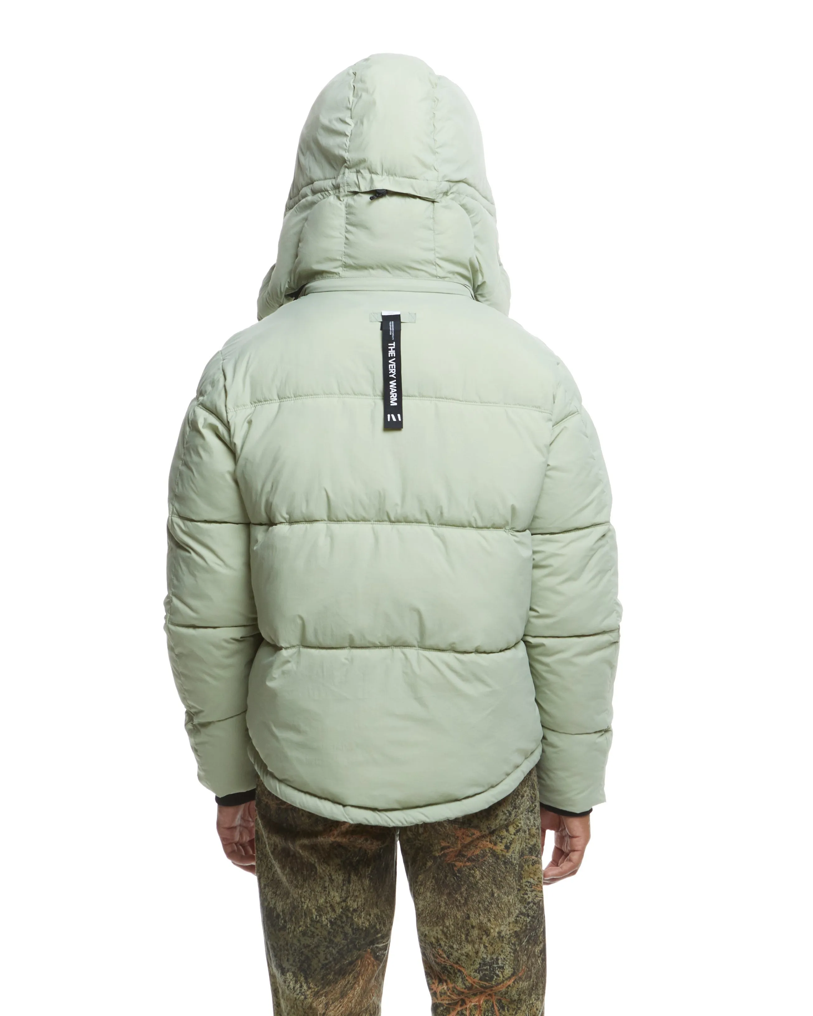 Hooded Puffer - Sage,Men