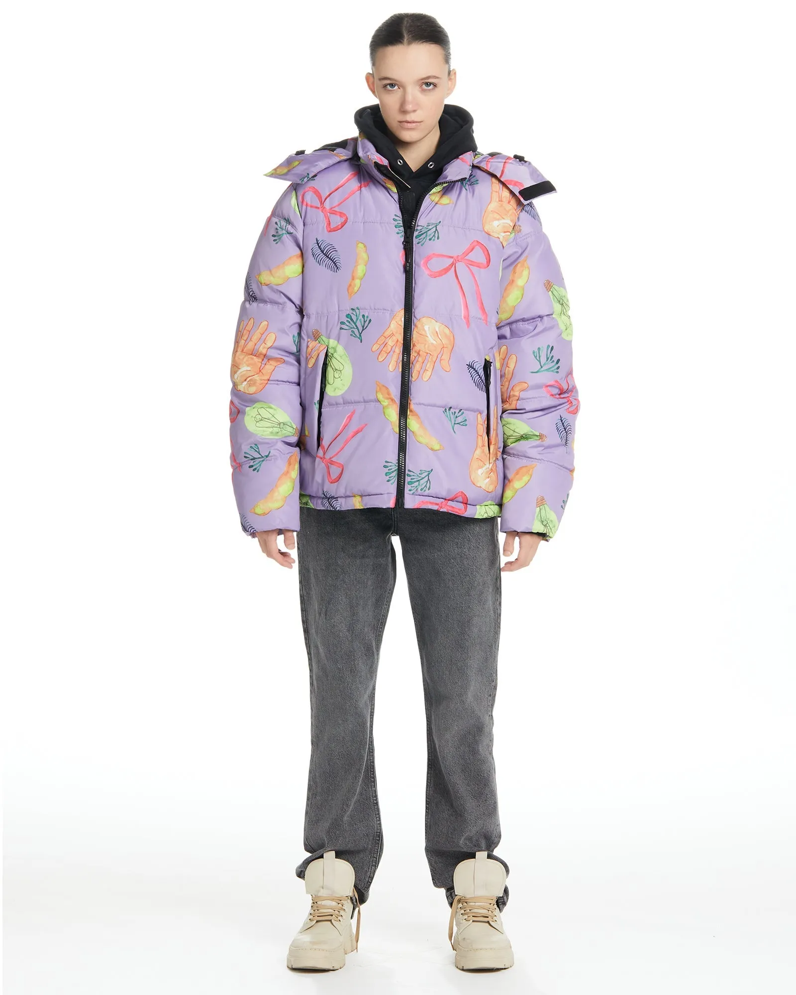 Hooded Puffer - Squid Purple,Men