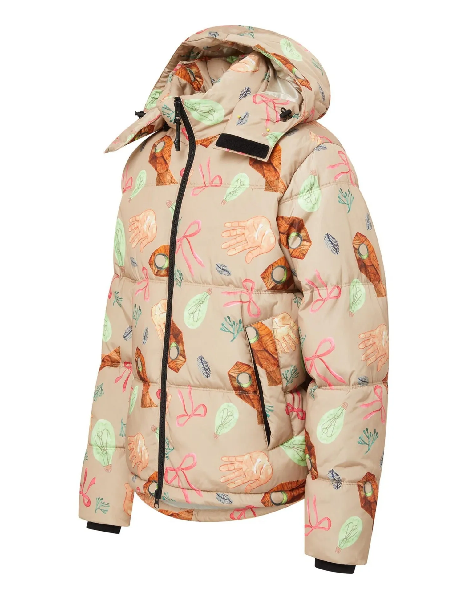 Hooded Puffer - Squid Taupe,Men