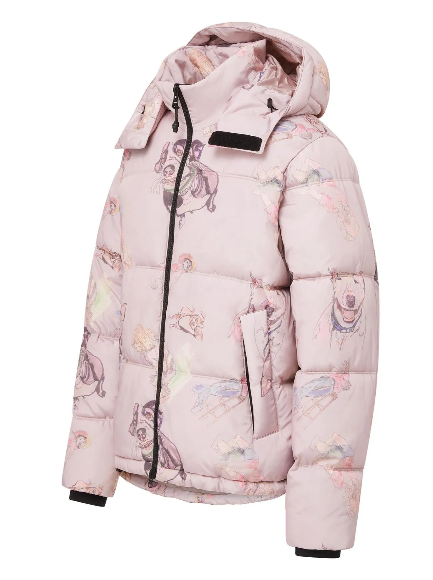 Hooded Puffer - Yuri Pink,Men