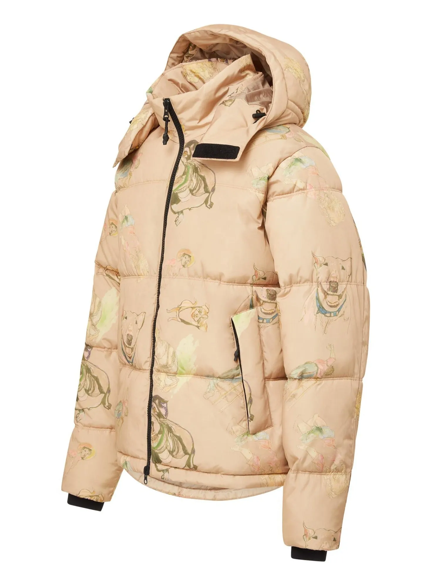 Hooded Puffer - Yuri Taupe,Women