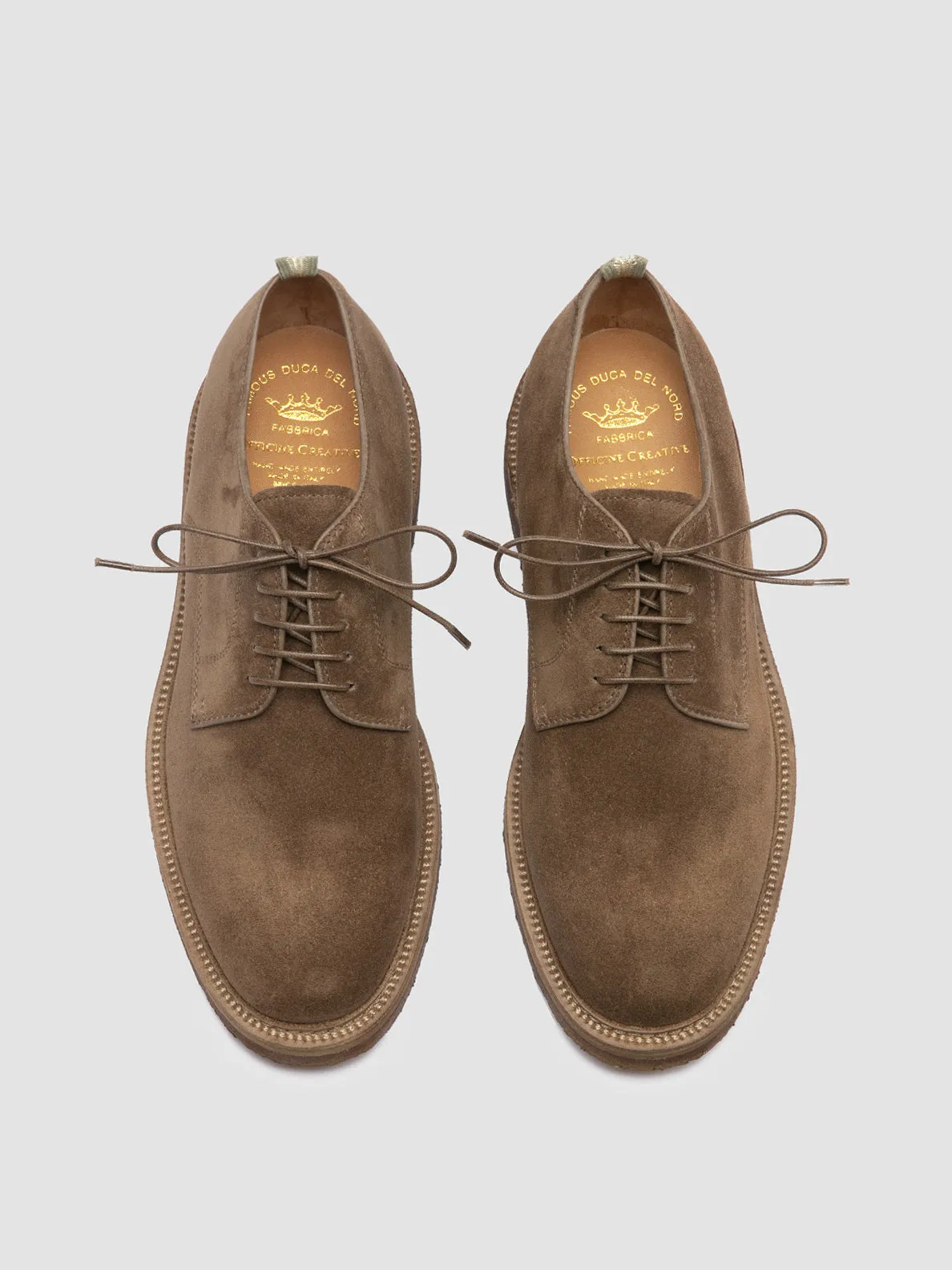 HOPKINS CREPE 115 - Brown Suede Derby Shoes,Men Derby Shoes