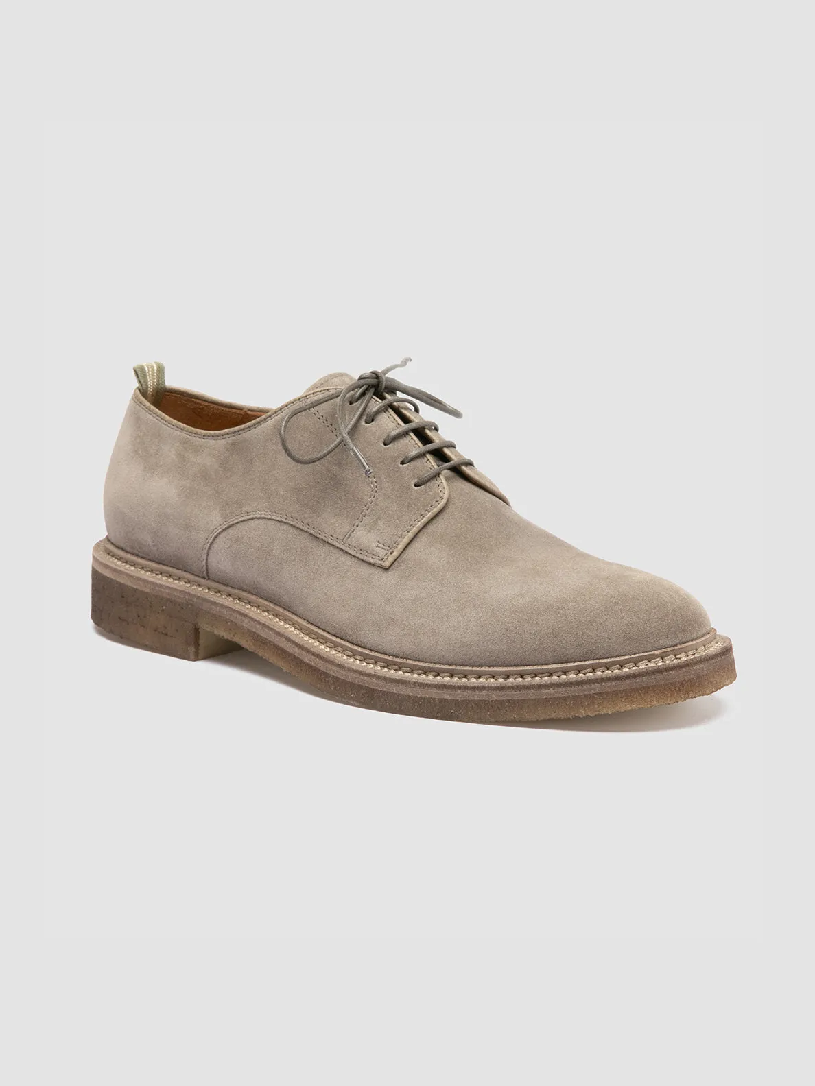 HOPKINS CREPE 115 - Grey Suede Derby Shoes,Men Derby Shoes