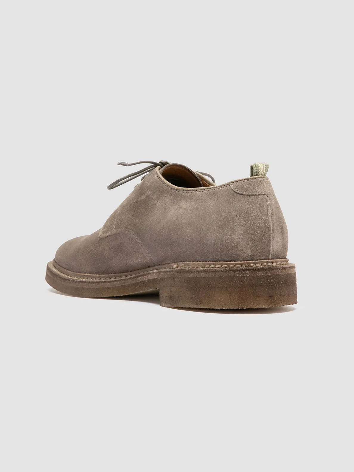 HOPKINS CREPE 115 - Grey Suede Derby Shoes,Men Derby Shoes