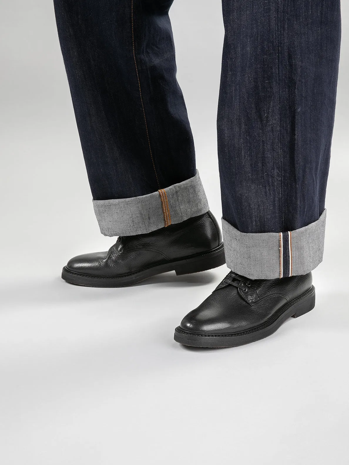 HOPKINS FLEXI 203 - Black Leather Lace-up Boots,Men Boots