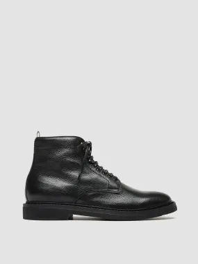 HOPKINS FLEXI 203 - Black Leather Lace-up Boots,Men Boots