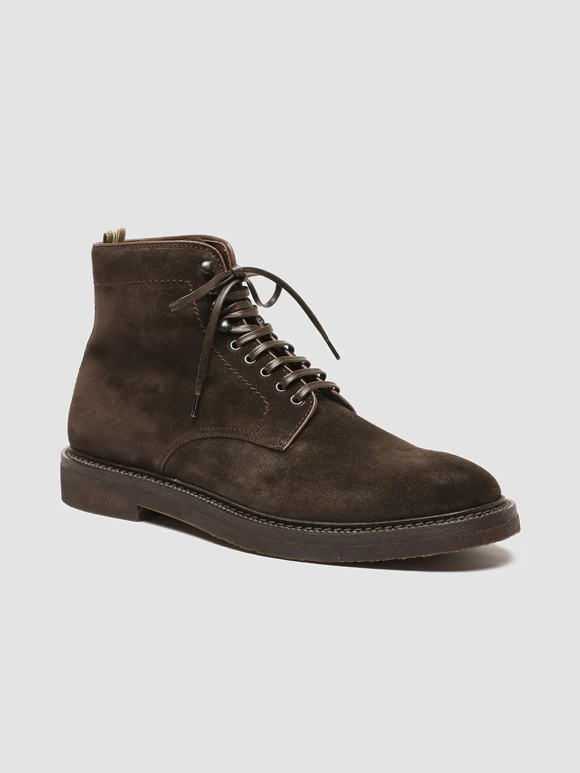 HOPKINS FLEXI 203 - Brown Suede Lace-up Boots,Men Boots