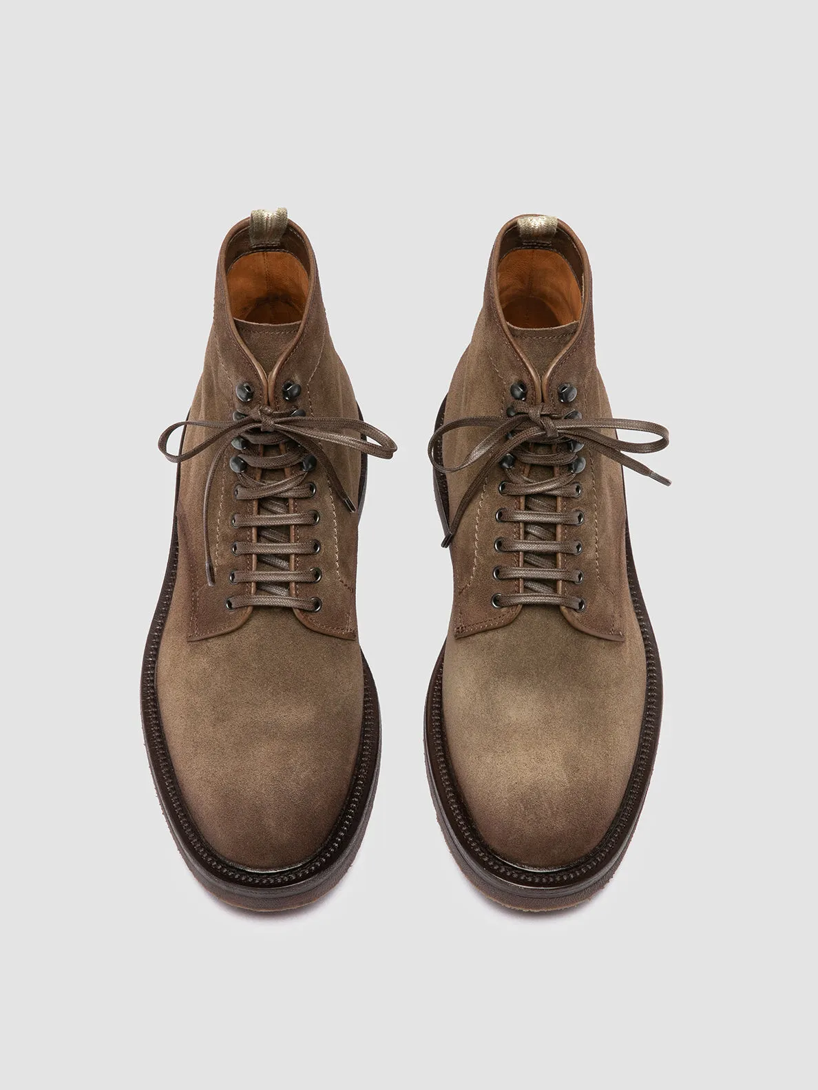 HOPKINS FLEXI 203 - Taupe Suede Lace-up Boots,Men Boots