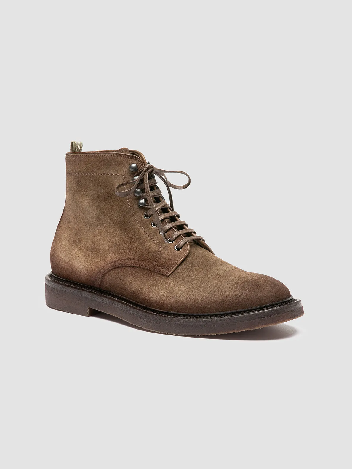 HOPKINS FLEXI 203 - Taupe Suede Lace-up Boots,Men Boots