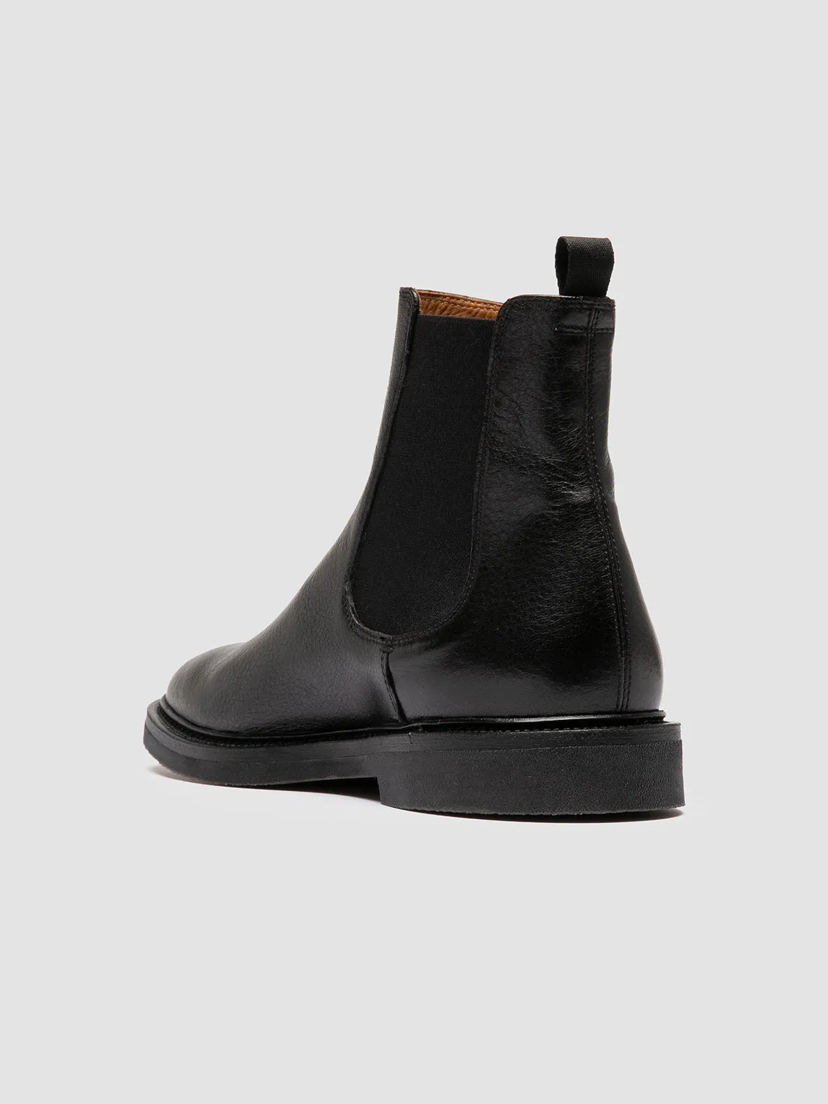 HOPKINS FLEXI 204 - Black Leather Chelsea Boots,Men Boots